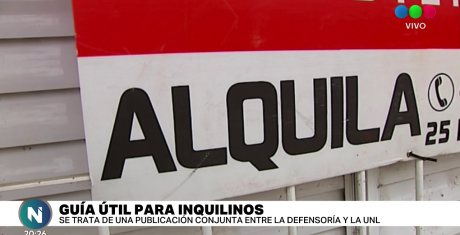 La Defensoría del Pueblo y la UNL crearon una guía de alquileres.